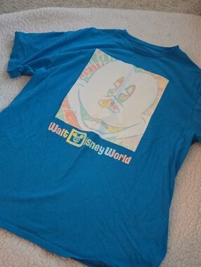 Disney  Bright Blue Walt Disney World Mickey Graphic Tee